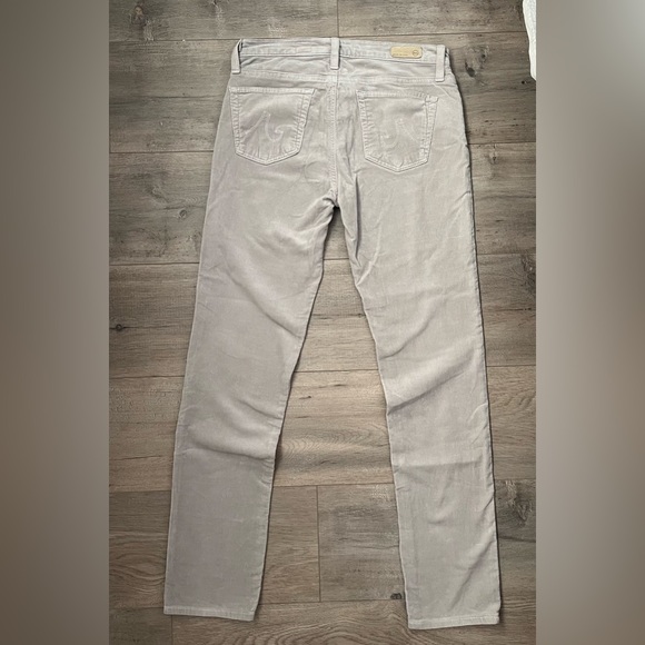 AG Adriano Goldschmied the Stilt cigarette leg corduroy pants in beige - Picture 7 of 11